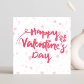 Cartes Pour Fêtes Annuelles Cœurs roses Joyuse Saint-Valentin