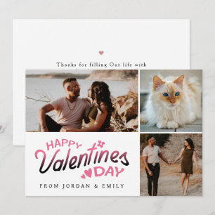 Cartes Pour Fêtes Annuelles Cœurs Rouges Élégants Bonne Saint-Valentin 3 Photo
