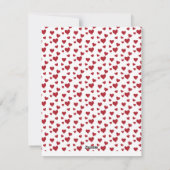 Cartes Pour Fêtes Annuelles Coeurs rouges Heureuses Saintes-Valentin (Dos)