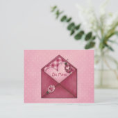 Cartes Pour Fêtes Annuelles Coeurs Whimsical Ladybugs sur Envelope Valentine (Debout devant)