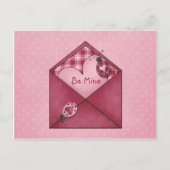 Cartes Pour Fêtes Annuelles Coeurs Whimsical Ladybugs sur Envelope Valentine (Devant)