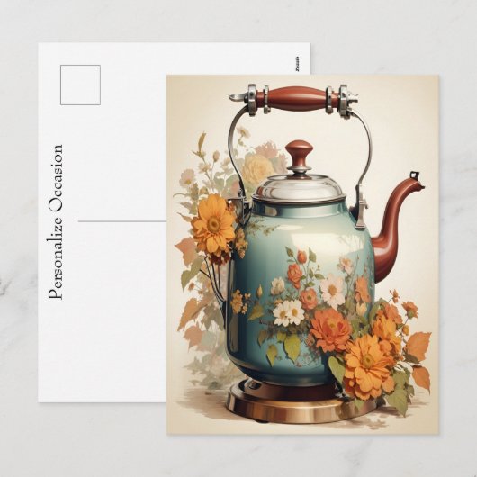 Cartes Pour Fêtes Annuelles Coffee Break Tea Time Getting Together Occasional (Devant / Derrière)