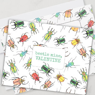 Cartes Pour Fêtes Annuelles Coléoptère de la Mine de l'Amour pour la Saint-Val