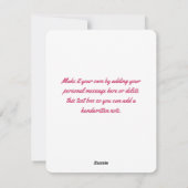 Cartes Pour Fêtes Annuelles Colibri et fleurs tropicales (Dos)