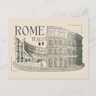 Cartes Pour Fêtes Annuelles Colisée vintage Rome, Italie
