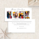 Cartes Pour Fêtes Annuelles Collage 4 photos Bande photo Joyeux Noël<br><div class="desc">Collage 4 photos Bande de photos Joyeux Noël. Disponible numériquement et imprimé. Moderne et minimaliste,  avec un script stylé pour Joyeux Noël. Remplacez les exemples d'images par vos propres images amusantes et personnalisez le reste des mots de chaque côté,  selon vos besoins.</div>