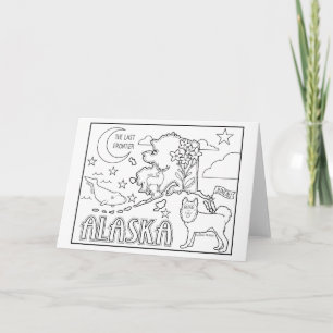 Cartes Pour Fêtes Annuelles collage alaska color me