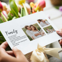 Collage Couple Photo & Romantic Family Cadeau