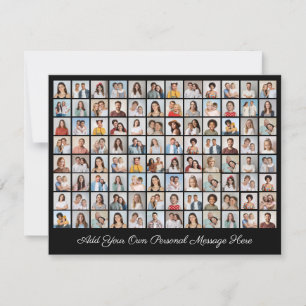 Cartes Pour Fêtes Annuelles Collage de 96 photos Ajoutez votre propre message