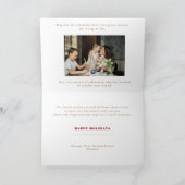 Cartes Pour Fêtes Annuelles Collage de Noël Multi-Photo Moderne (Intérieur)