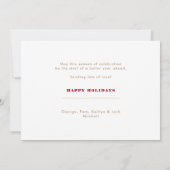 Cartes Pour Fêtes Annuelles Collage de Noël Multi-Photo Moderne (Dos)