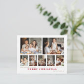 Cartes Pour Fêtes Annuelles Collage de Noël Multi-Photo Moderne (Debout devant)