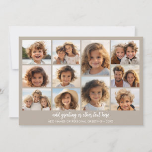 Cartes Pour Fêtes Annuelles Collage de photos - 11 images et texte - Neutre jo