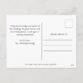 Cartes Pour Fêtes Annuelles Collage de photos de famille de Noël simple et élé (Dos)