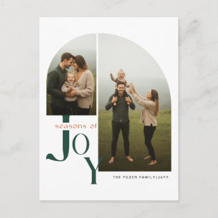 Cartes Pour Fêtes Annuelles Collage de photos de famille Noël Saisons de joie