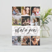 Cartes Pour Fêtes Annuelles Collage de photos de l'année (Debout devant)