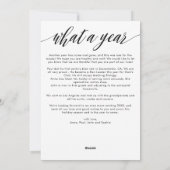 Cartes Pour Fêtes Annuelles Collage de photos de l'année (Dos)