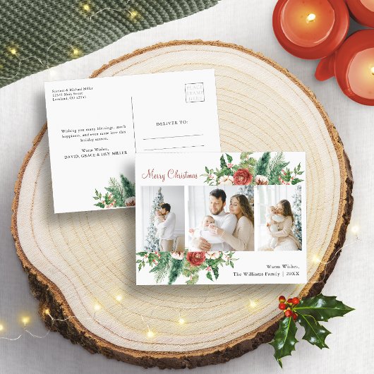 Cartes Pour Fêtes Annuelles Collage de photos de Noël