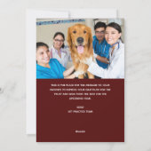 Cartes Pour Fêtes Annuelles Collage de photos de Noël avec le logo du cabinet (Dos)