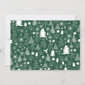Cartes Pour Fêtes Annuelles Collage de photos de Noël élégant avec des arbres (Dos)
