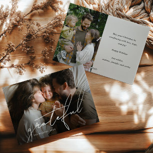 Cartes Pour Fêtes Annuelles Collage de photos Grateful 2 Noël
