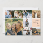 Cartes Pour Fêtes Annuelles Collage de photos multiples Fête des mères (Devant)