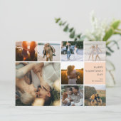 Cartes Pour Fêtes Annuelles Collage de photos multiples Valentines Day (Debout devant)