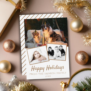 Cartes Pour Fêtes Annuelles Collage de photos pour les Fêtes 3 Photos