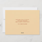 Cartes Pour Fêtes Annuelles Collage de timbre de Noël rétro (Dos)