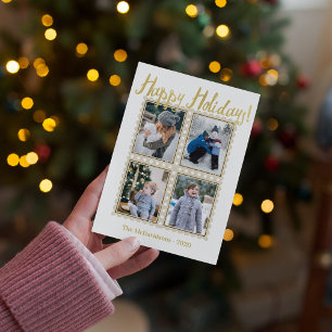Cartes Pour Fêtes Annuelles Collage de timbre photo de Noël