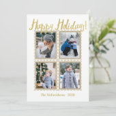 Cartes Pour Fêtes Annuelles Collage de timbres de Noël (Debout devant)