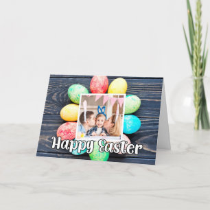 Cartes Pour Fêtes Annuelles Collage personnalisé d'oeufs de Pâques Photos Modè