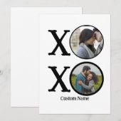 Cartes Pour Fêtes Annuelles Collage photo 2 Bisous et Câlins modernes personna (Devant / Derrière)