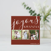 Cartes Pour Fêtes Annuelles Collage photo 3 de Joyous Kwanzaa (Debout devant)
