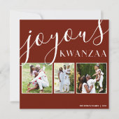 Cartes Pour Fêtes Annuelles Collage photo 3 de Joyous Kwanzaa (Devant)