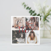 Cartes Pour Fêtes Annuelles Collage photo 4 Joy Plaid (Debout devant)