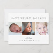 Cartes Pour Fêtes Annuelles Collage photo classique moderne (Devant)