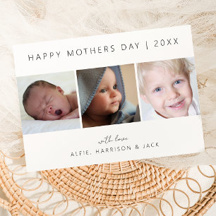 Cartes Pour Fêtes Annuelles Collage photo classique moderne