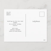 Cartes Pour Fêtes Annuelles Collage photo Cute Four Noël (Dos)