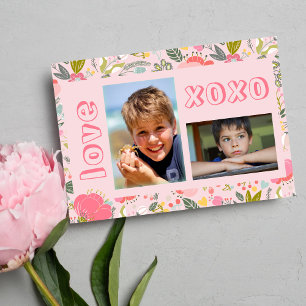 Cartes Pour Fêtes Annuelles Collage photo d'amour pour la Saint-Valentin