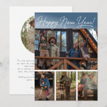 Collage photo de 4 Bonne Année Moderne