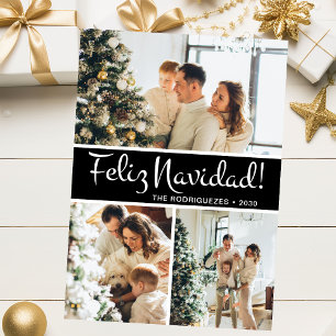 Cartes Pour Fêtes Annuelles Collage photo de Feliz Navidad