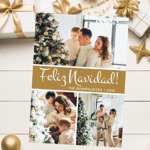 Cartes Pour Fêtes Annuelles Collage photo de Feliz Navidad