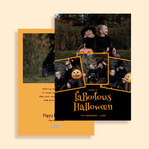 Cartes Pour Fêtes Annuelles Collage photo de Halloween Faboolous moderne