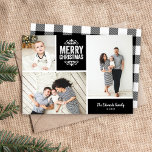 Cartes Pour Fêtes Annuelles Collage photo de Joyeux Noël 3<br><div class="desc">Des cartes photos de vacances imprimés sur mesure abordables avec des modèles simples pour la personnalisation. Ce design rustique moderne dispose d'une disposition de collage photo avec un espace pour 3 photos de famille et du texte en blocs de couleur coordonnés - modifier les couleurs pour correspondre à n'importe quelle...</div>