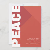 Cartes Pour Fêtes Annuelles Collage photo de la paix moderne (Devant)