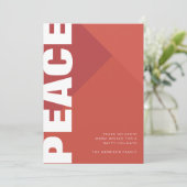 Cartes Pour Fêtes Annuelles Collage photo de la paix moderne (Debout devant)