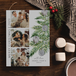 Cartes Pour Fêtes Annuelles Collage photo de l'arbre de Noël Noël