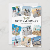 Cartes Pour Fêtes Annuelles Collage photo de Mele Kalikimaka (Devant)