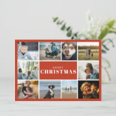Cartes Pour Fêtes Annuelles Collage photo de Noël  (Debout devant)